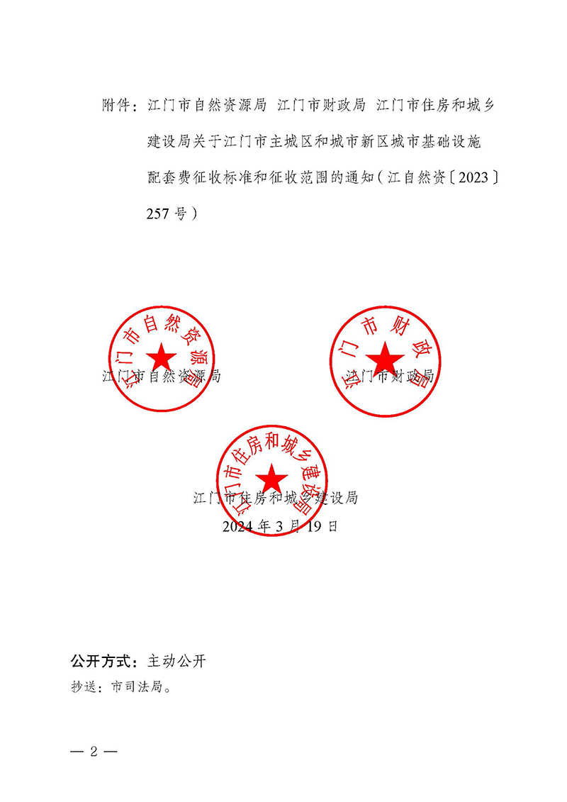 240328江门市自然资源局江门市财政局江门市住房和城乡建设局关于《江门市主城区和城市新区城市基础设施配套费征收标准和征收范围的通知》延期实施的通知_页面_2.jpg